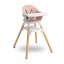 Detský eshop: Multifunkčná jedálenská stolička, stolček bravo, ružový