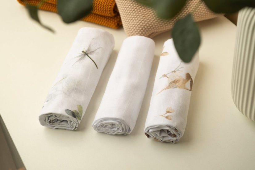 Mušelínové plienky 3 ks, biela od značky Sensillo