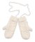 Detský eshop: Dámske pletené palčiaky s fleecovou podšívkou baby nellys, smotanové