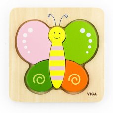 Detský eshop: Drevené puzzle pre najmenších Viga Motýľ