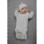 Body Kangaroo - prvé oblečenie (0-2 m) VINTAGE ANIMALS SKY BLUE, od značky Sleepee