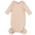 Novorodenecké body s uzlíkom PASTEL Beige (béžová) 0-3 mesiace, od značky Moniel