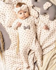 Detský eshop: Dojčenské bavlnené dupačky Nicol Sara
