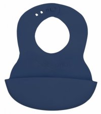 Detský eshop: Detský podbradník silikónový - tm.modrý, značka BabyOno Detský eshop: Detský podbradník silikónový - tm.modrý, značka BabyOno