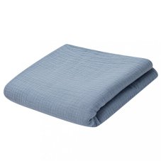 Detský eshop - Mušelínová detská deka 70x100 cm modrá Detský eshop - Mušelínová detská deka 70x100 cm modrá