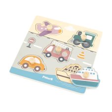 Detský eshop - Drevené vkladacie puzzle dopravné prostriedky Viga Detský eshop - Drevené vkladacie puzzle dopravné prostriedky Viga