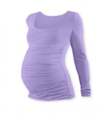 Detský eshop: Tehotenské tričko johanka s dlhým rukávom - levanduľa, značka Jožánek