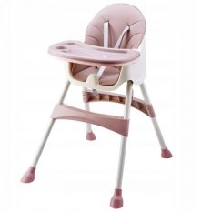 Detský eshop: Jedálenský stolička, stolček 2v1 - ružová, značka ECO TOYS