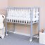 Detský eshop: Detská prístavná postieľka New Baby MATEO 90x40 cm bielo-sivá
