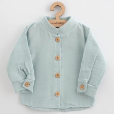 Detský eshop: Dojčenská mušelínová košeľa New Baby Soft dress mätová