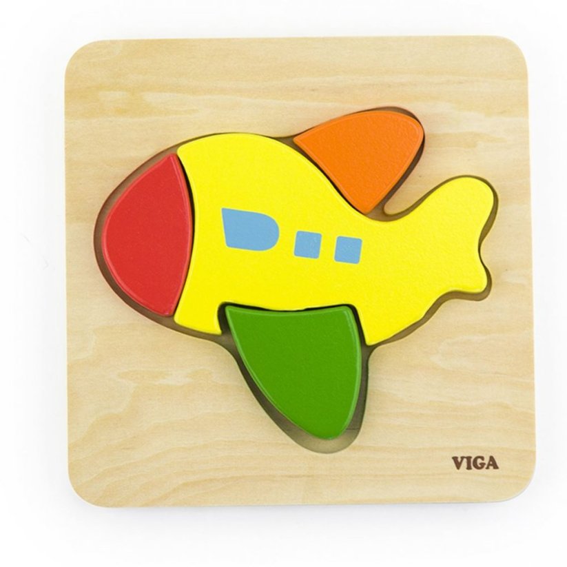 Detský eshop: Drevené puzzle pre najmenších Viga Lietadlo