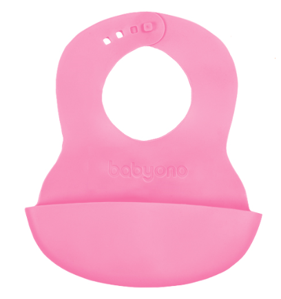 Detský eshop: Detský podbradník silikónový - ružový, značka BabyOno
