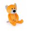 Detský eshop: Detská plyšová hračka/maznáčik macko 19cm, oranžový