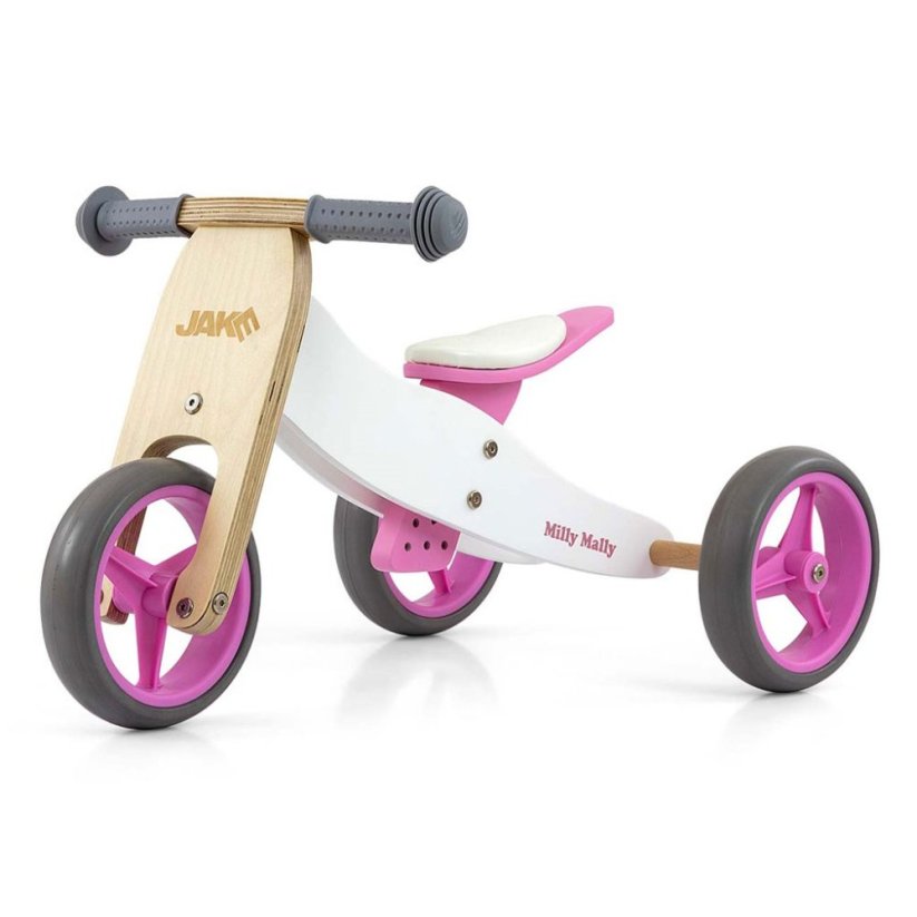 Detský eshop - Detské multifunkčné odrážadlo bicykel 2v1 JAKE Classic Pink