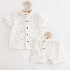 Detský eshop: Dojčenská mušelínová košeľa s kraťasmi New Baby Arthur