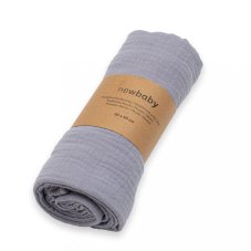 Detský eshop - Mušelínová deka grey Detský eshop - Mušelínová deka grey