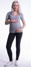 Detský eshop: Tehotenské legíny - čierné, veľ. m, značka Be MaaMaa