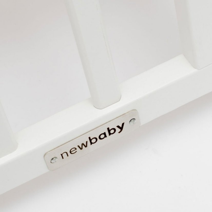 Detský eshop: Detská postieľka New Baby BASIC so sťahovacou bočnicou biela