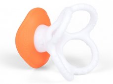 Upokojujúce silikónové Detské hryzátko Chobotnice, oranžové, značka GiliGums