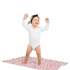 Detský eshop: Luxusné bavlnené body dlhý rukáv New Baby - biele