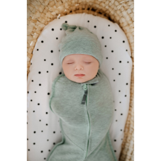 Zavinovačka First STEP SWADDLE s čiapkou zadarmo, MINT, mätová od značky Sleepee