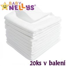 Detský eshop: Kvalitné bavlnené plienky baby nellys - tetra basic 60x80cm, 20ks v bal.