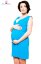 Detský eshop: Tehotenská, dojčiaca nočná košeľa iris - modrá, b19, značka Be MaaMaa