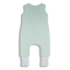 Celoročný spací vak s nohami MELANGE GREY/MINT, veľkosť XS (6-12m), sivá/mätová, od značky Sleepee
