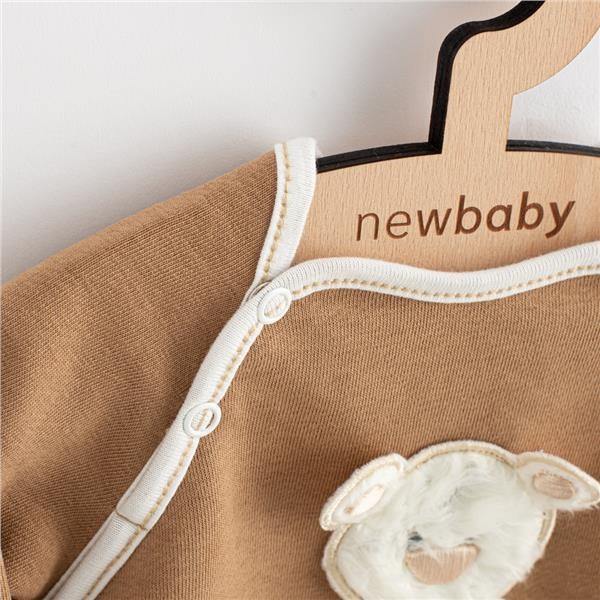 Detský eshop: Dojčenské tepláčky a mikinka New Baby Sebastian hnedá