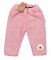 Detský eshop: Oteplené pletené nohavice teddy medvedík, baby nellys, dvojvrstvové, ružové