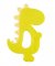 Silikónové Detské hryzátko Canpol Babies Dino, zelenej, žltej