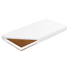 Detský eshop - Detský matrac STANDARD 120x60x8 cm kokos-molitan-kokos biely Detský eshop - Detský matrac STANDARD 120x60x8 cm kokos-molitan-kokos biely