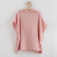 Detský eshop: Detské mušelínové pončo New Baby Feeling ružová 80 cm Detský eshop: Detské mušelínové pončo New Baby Feeling ružová 80 cm