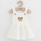 Detský eshop: Dojčenská sukienka na traky New Baby Luxury clothing Laura biela