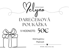 Darčeková poukážka Detský eshop 50€ 100€ alebo 150€