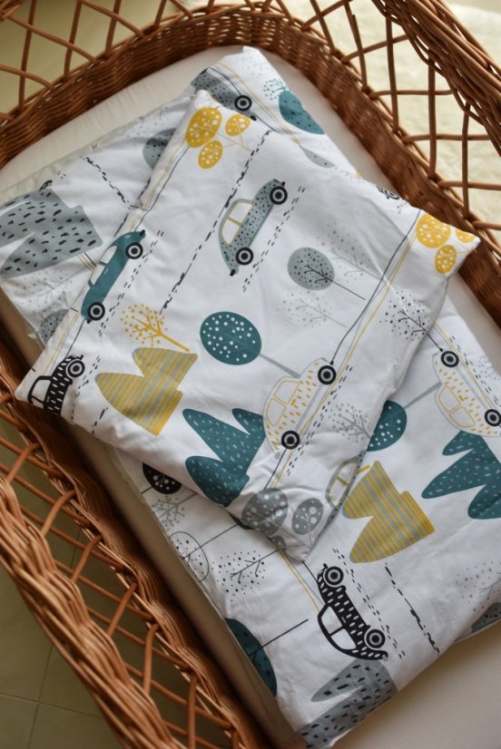 2-dielna výplň do postieľky – vankúšik 40x30 cm a prikrývka 80x70 cm od značky Baby Nellys
