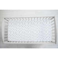 Detské prestieradlo do postieľky WE CARE DOTS 120x60 cm, od značky Sleepee
