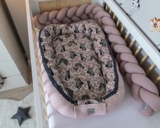 Detský eshop: Obojstranné hniezdočko, kokon vafel, bavlna lux, 60 x 90 cm - zebra, značka Baby Nellys