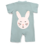 Detský overal s krátkym rukávom Rabbit, PASTEL Mint, mätová, od značky Moniel - Veľkosť: 56 (1-3m) MON