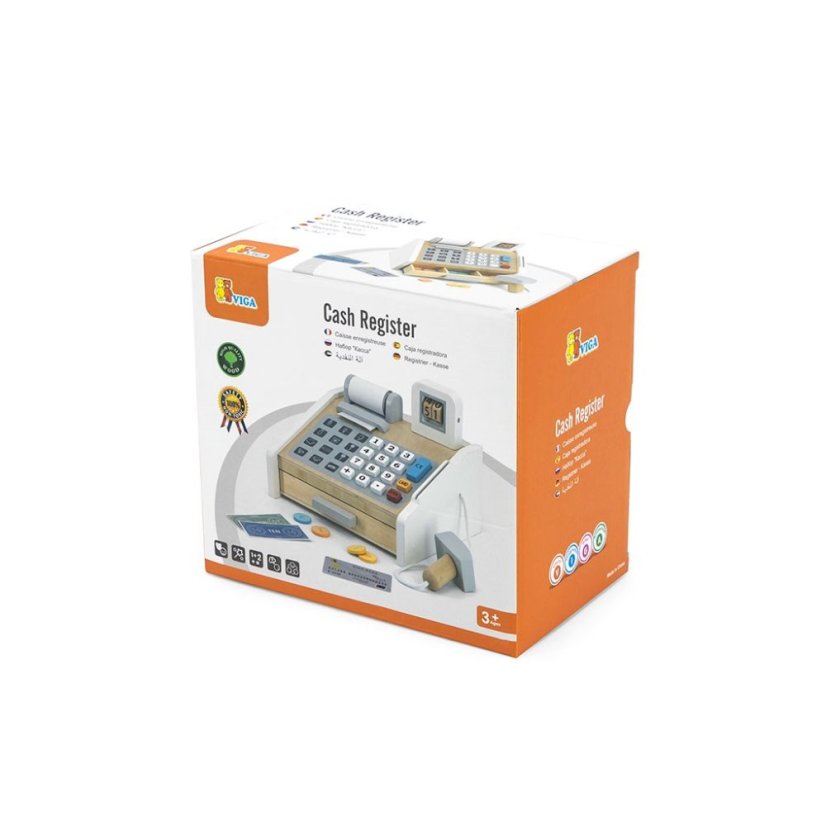 Detský eshop - Detská drevená pokladňa s príslušenstvom Viga