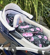Detský eshop: Zavinovací fusak s kožušinkou Velvet, Škriatok, dĺžka 85 cm - čierny/róże, značka Baby Nellys Detský eshop: Zavinovací fusak s kožušinkou Velvet, Škriatok, dĺžka 85 cm - čierny/róże, značka Baby Nellys