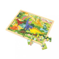 Detský eshop - Drevené puzzle 48 dielikov Dinosauri