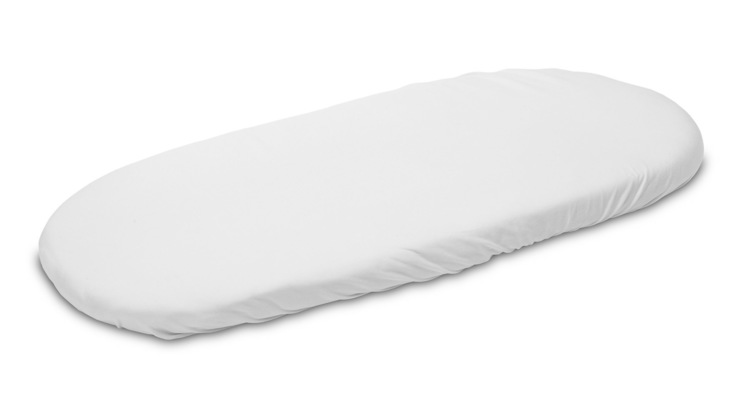Detská napínacia plachta jersey do kočíka, 90x40 cm, biela, od značky Sensillo