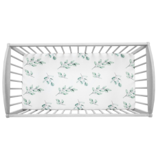 Detské prestieradlo do postieľky WE CARE - EUCALYPTUS, 120x60 cm, od značky Sleepee