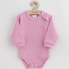 Detský eshop: Dojčenské bavlnené body New Baby ružová