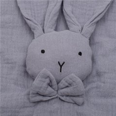 Detský eshop - Mušelínový usínáčik Rabbit grey