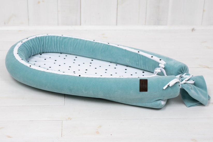 Detský eshop - Hnízdečko pro miminko Sleepee Newborn Royal Baby Ocean Mint