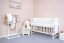 Detský eshop: Detská postieľka New Baby POLLY so sťahovacou bočnicou biela