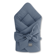 Mušelínová zavinovačka, PETROL BLUE, modrá, od značky Sleepee