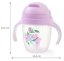 Detský eshop: Nekvapkajúci dojčenský hrnček so zaťaženou slamkou babyono, 240 ml, lila